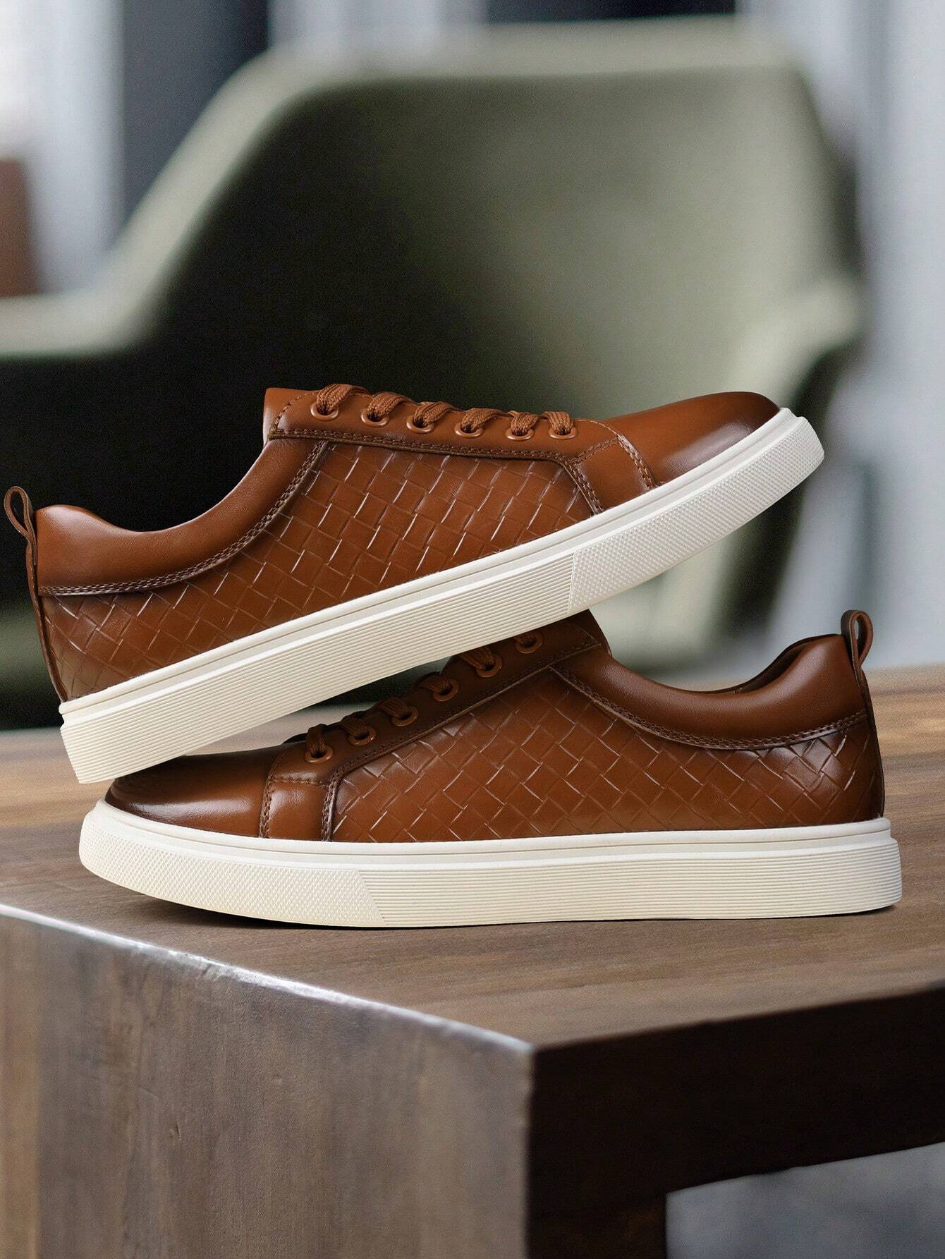 Valerio Woven Leather Sneakers