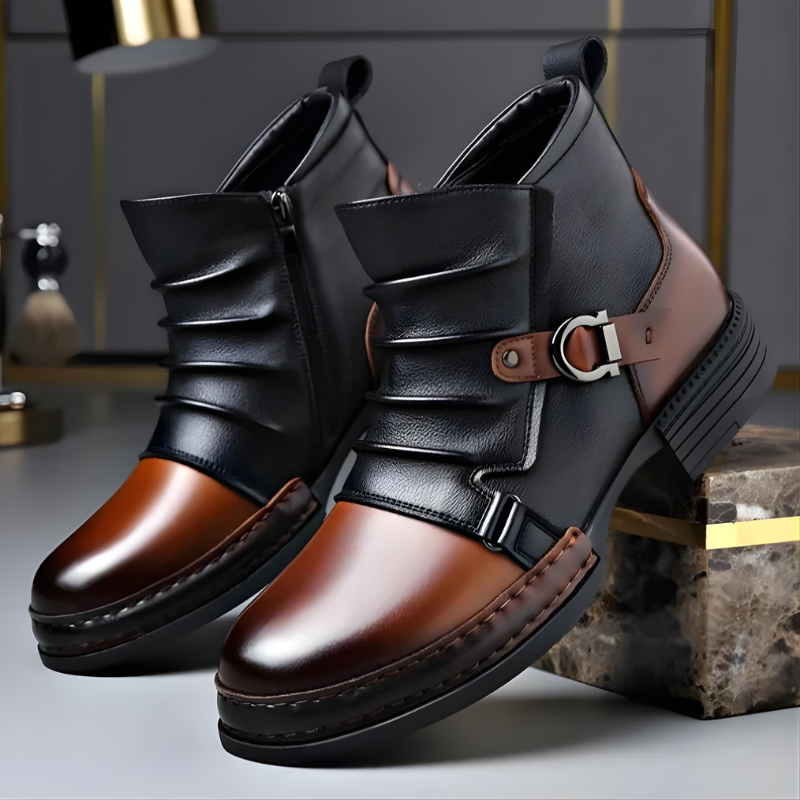 Braxton Folded Leather Boots