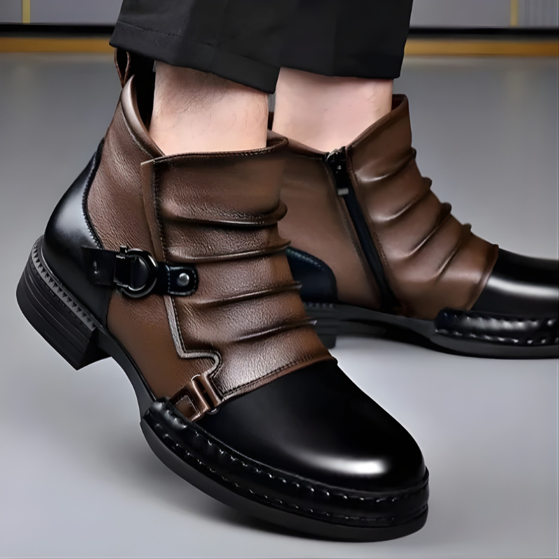 Braxton Folded Leather Boots