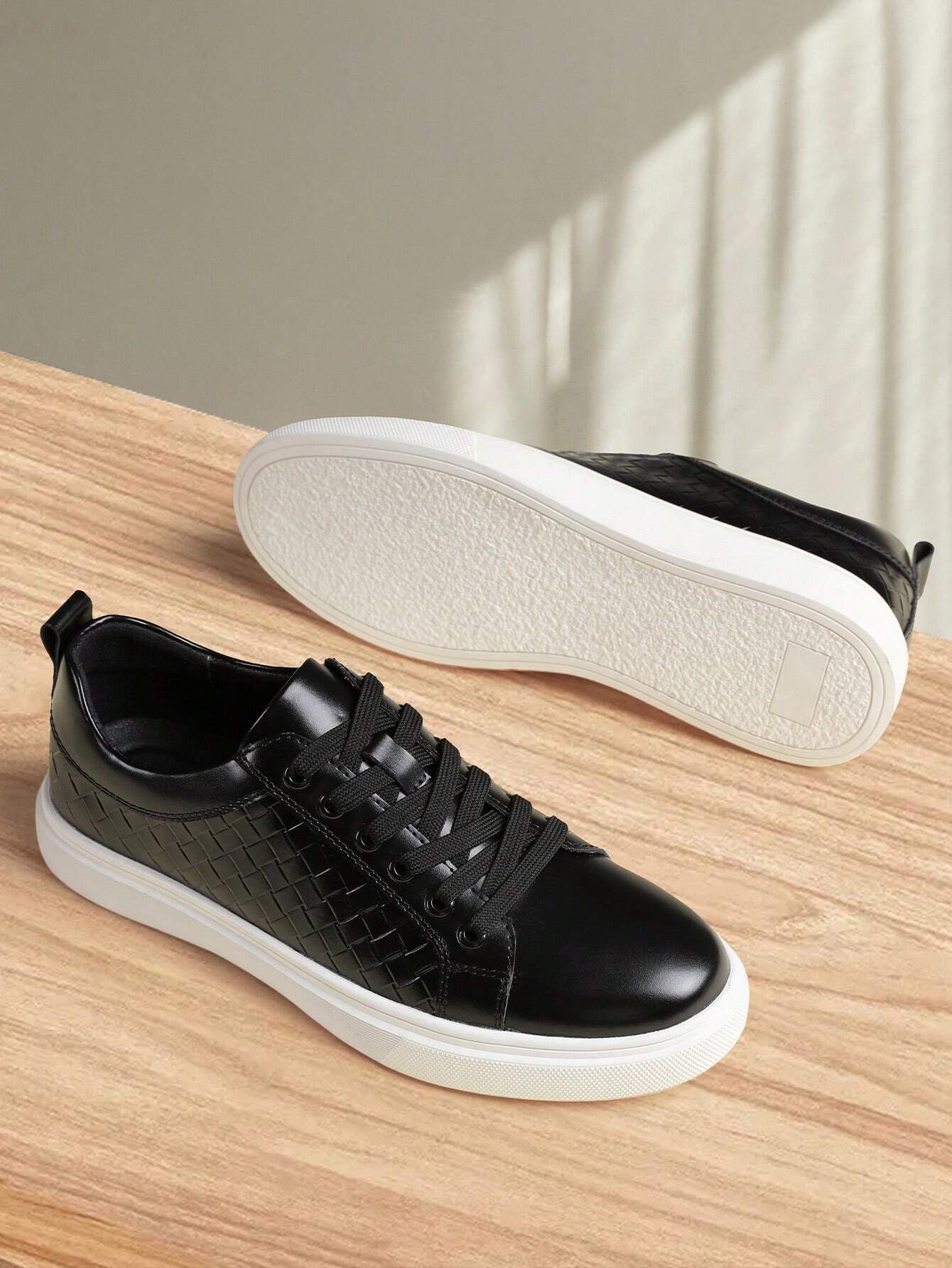 Valerio Woven Leather Sneakers