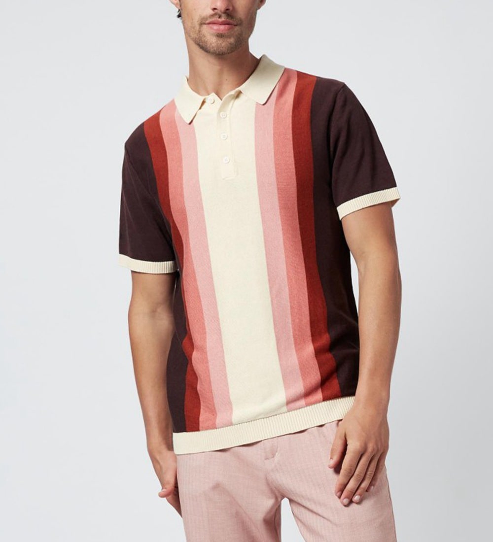 Caden Stripe Polo