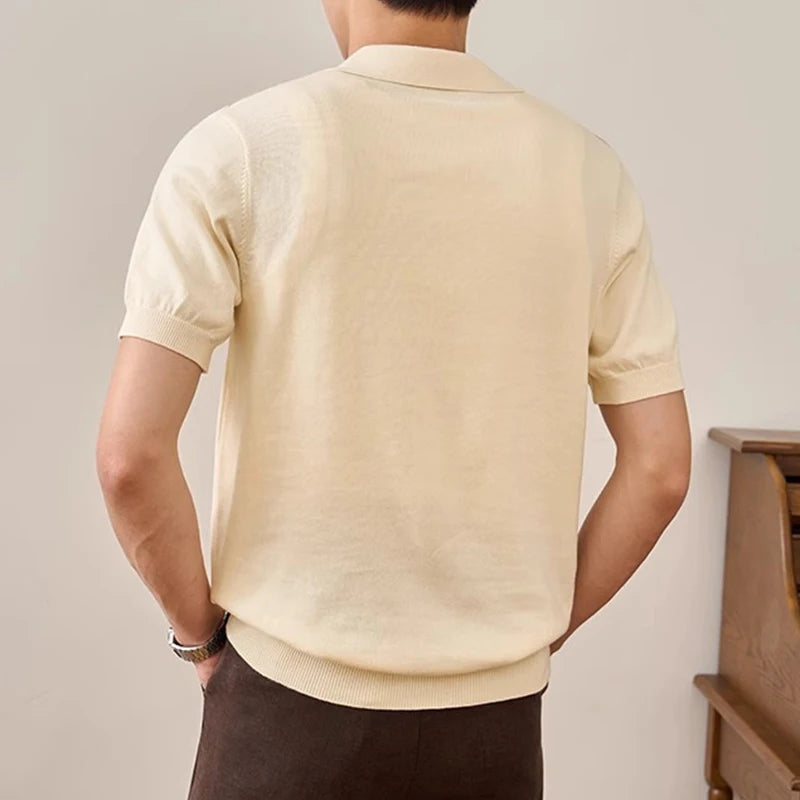 V-Retro Knit Polo