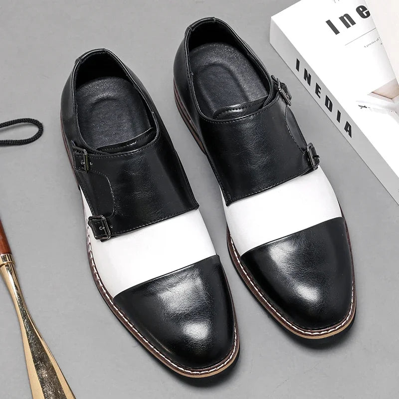 Camden Two-Tone Monk Shoes