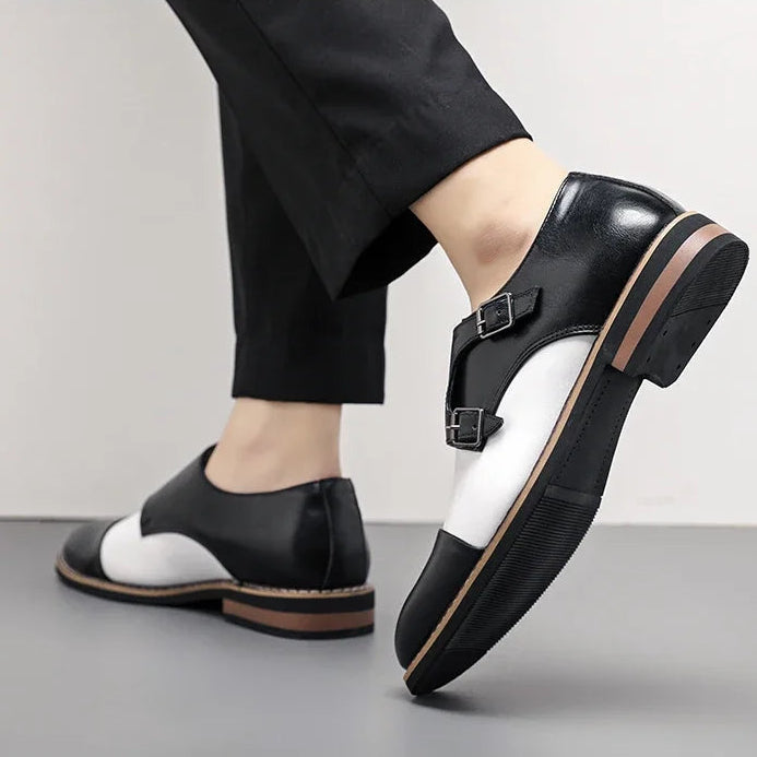 Camden Two-Tone Monk Shoes