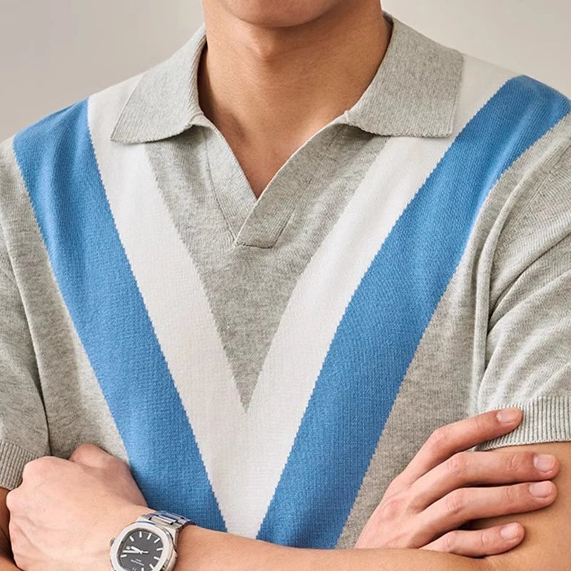 V-Retro Knit Polo