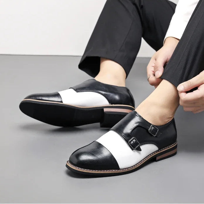 Camden Two-Tone Monk Shoes