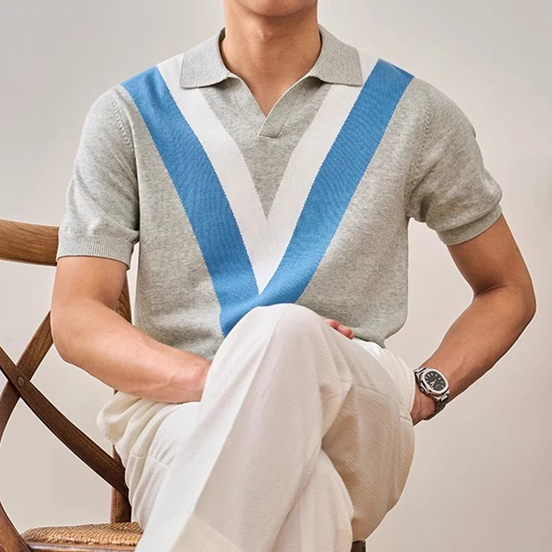V-Retro Knit Polo