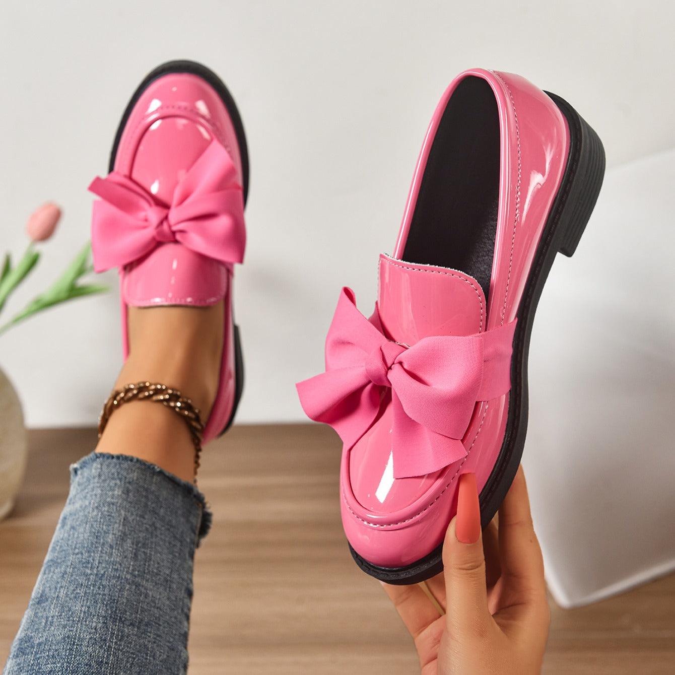 Elara Bow Loafers