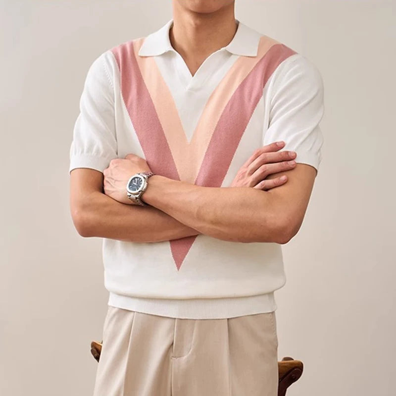 V-Retro Knit Polo