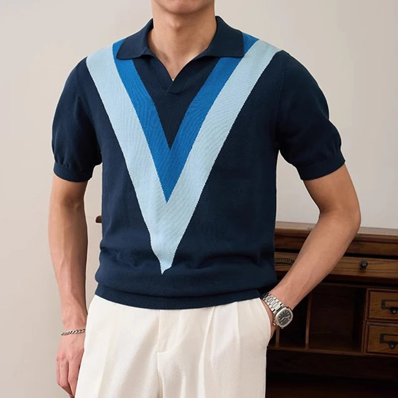 V-Retro Knit Polo