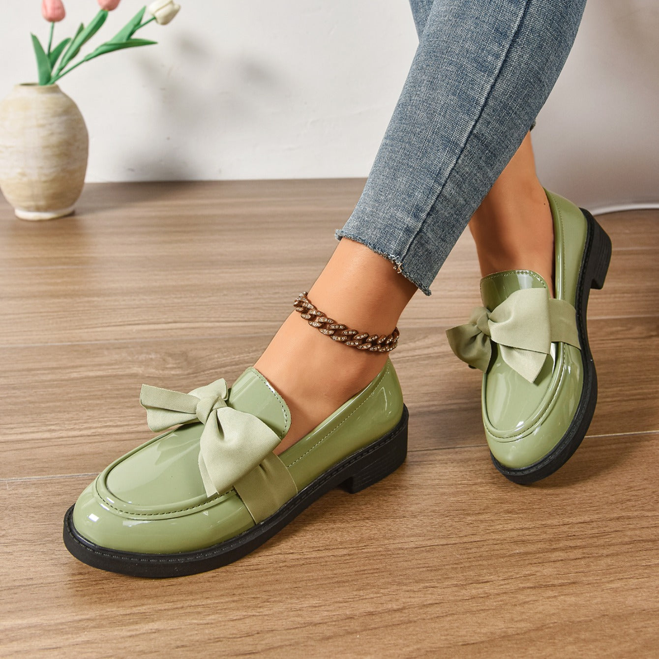 Elara Bow Loafers