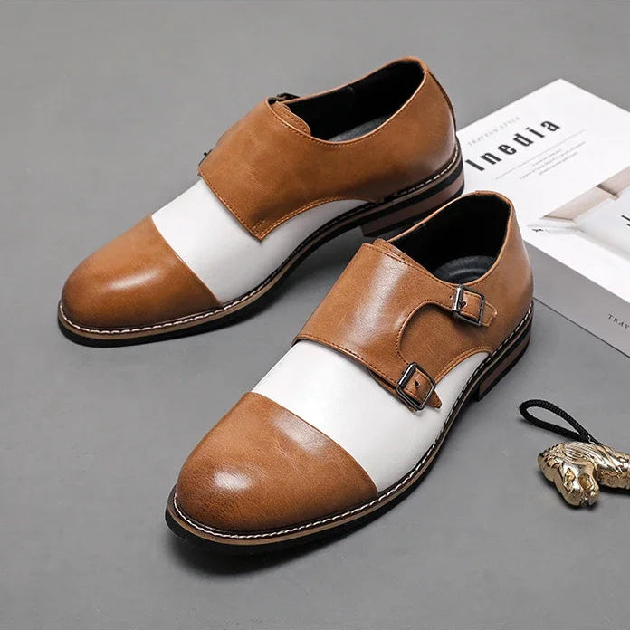 Camden Two-Tone Monk Shoes