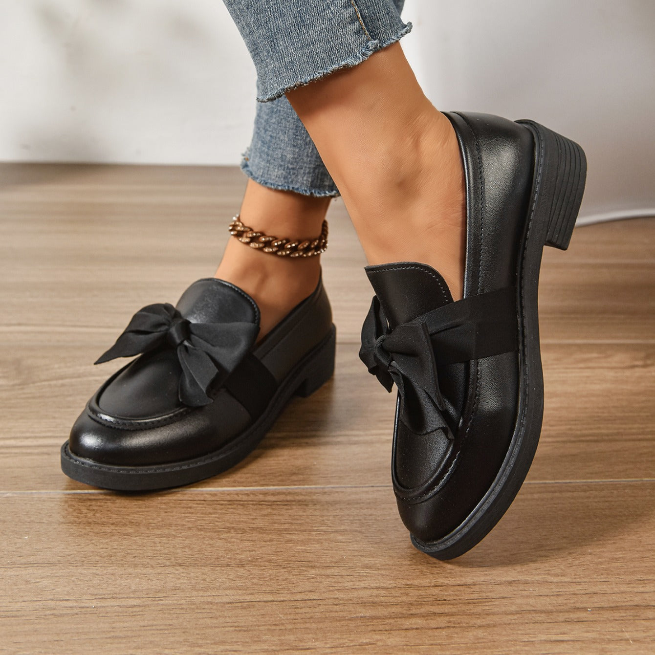 Elara Bow Loafers