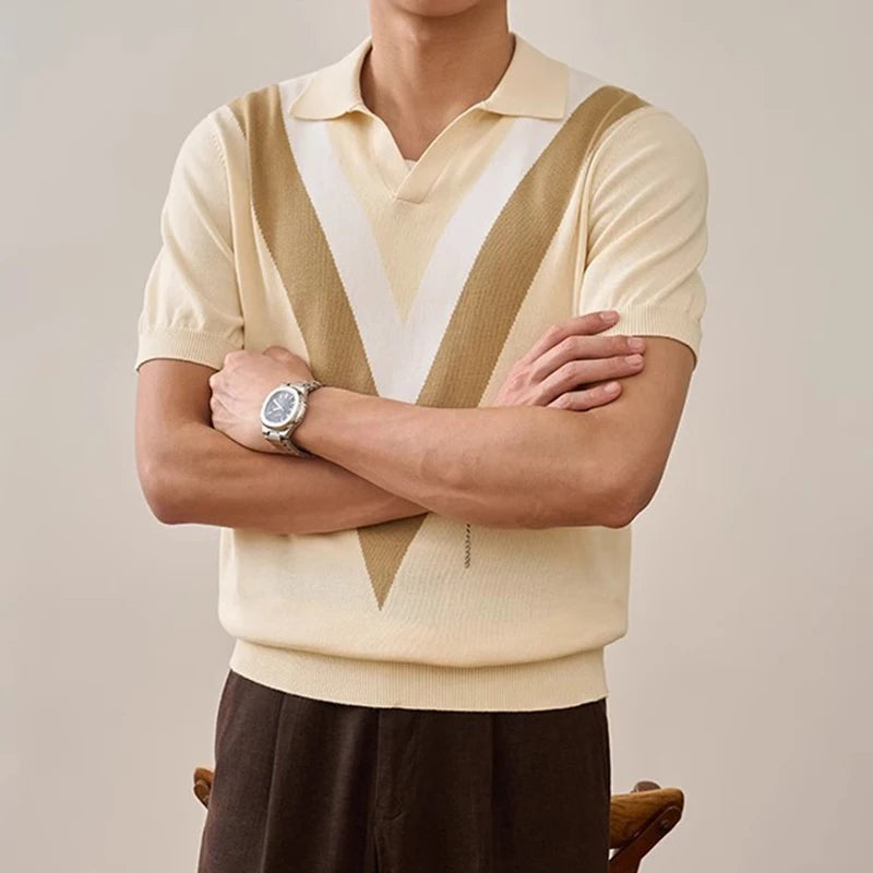 V-Retro Knit Polo