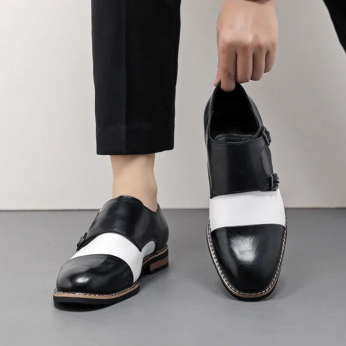 Camden Two-Tone Monk Shoes