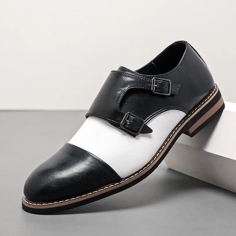 Camden Two-Tone Monk Shoes