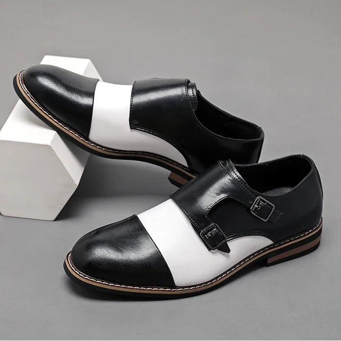 Camden Two-Tone Monk Shoes