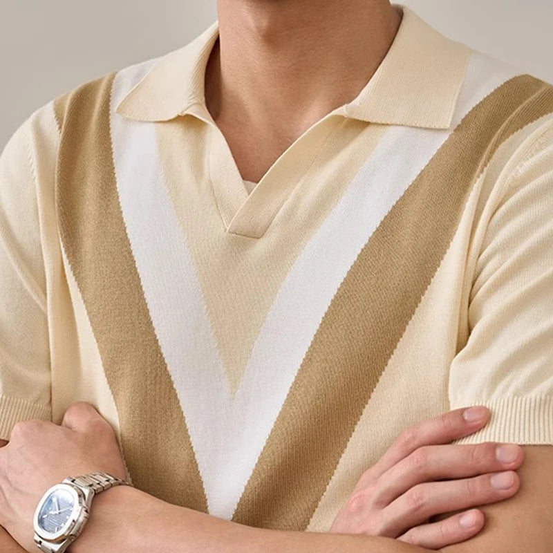 V-Retro Knit Polo