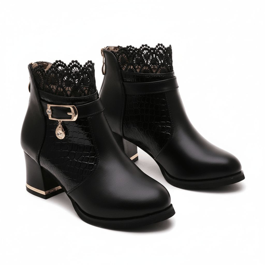 Valencia Lace Ankle Boots