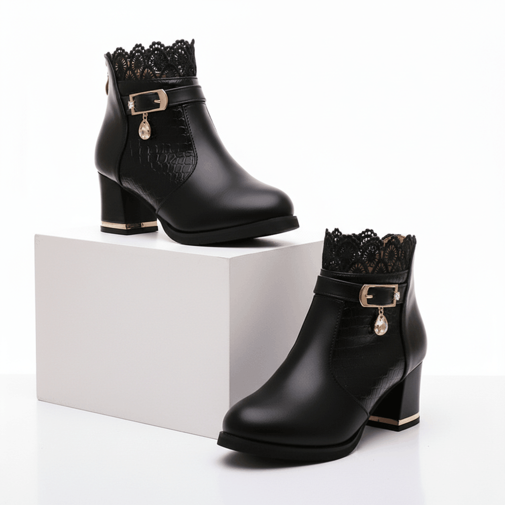 Valencia Lace Ankle Boots