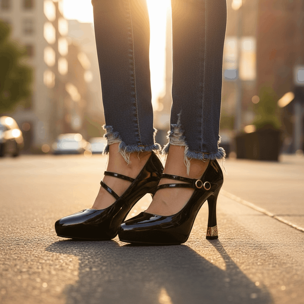 Valencia Patent Heels