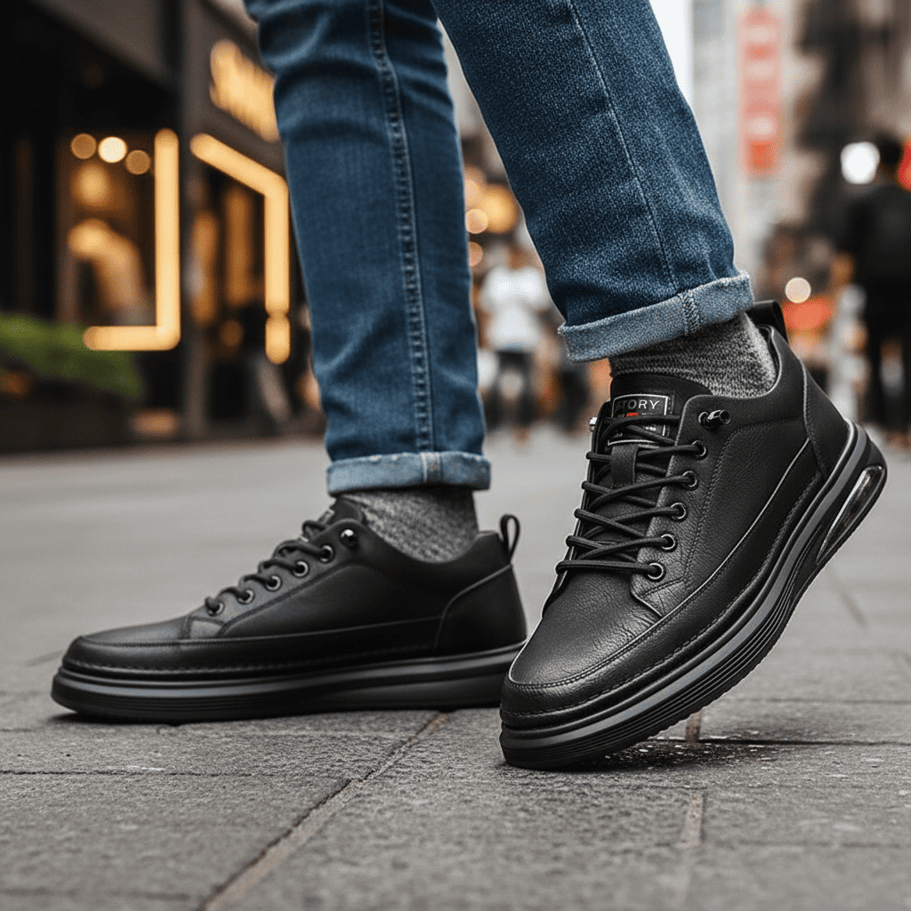 Hawthorne Air Cushion Leather Sneakers