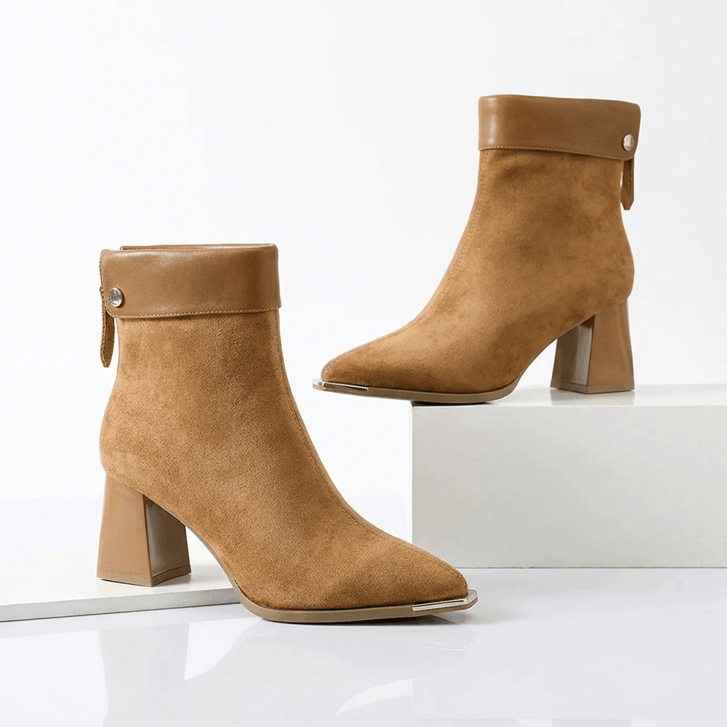 Elara Suede Ankle Boots