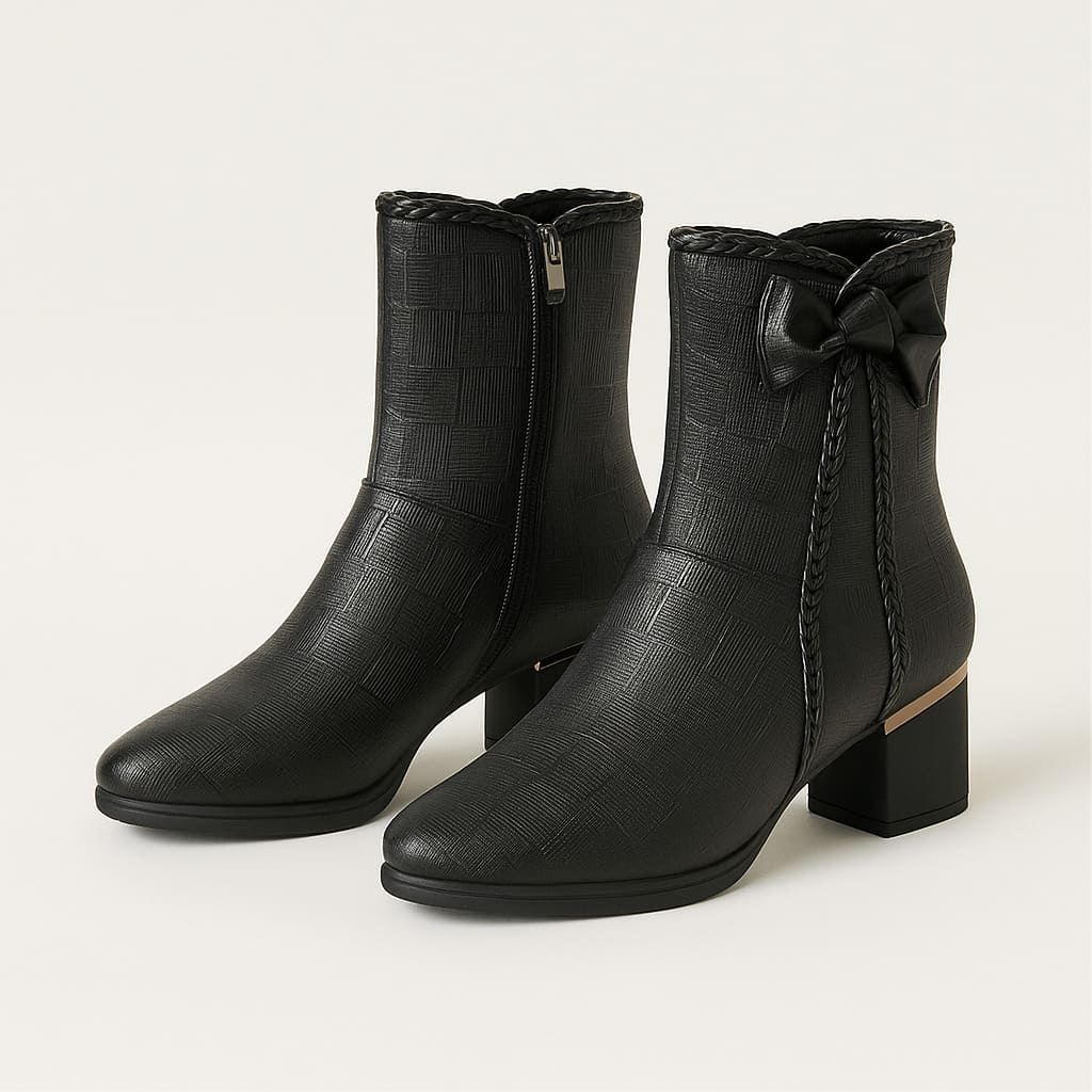 Siena Braided Zip Booties