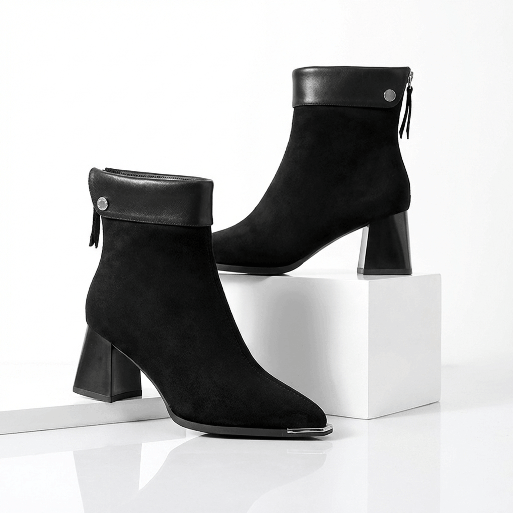 Elara Suede Ankle Boots