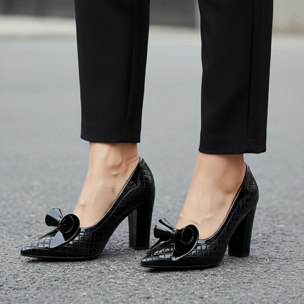 Aveline Embossed Heels