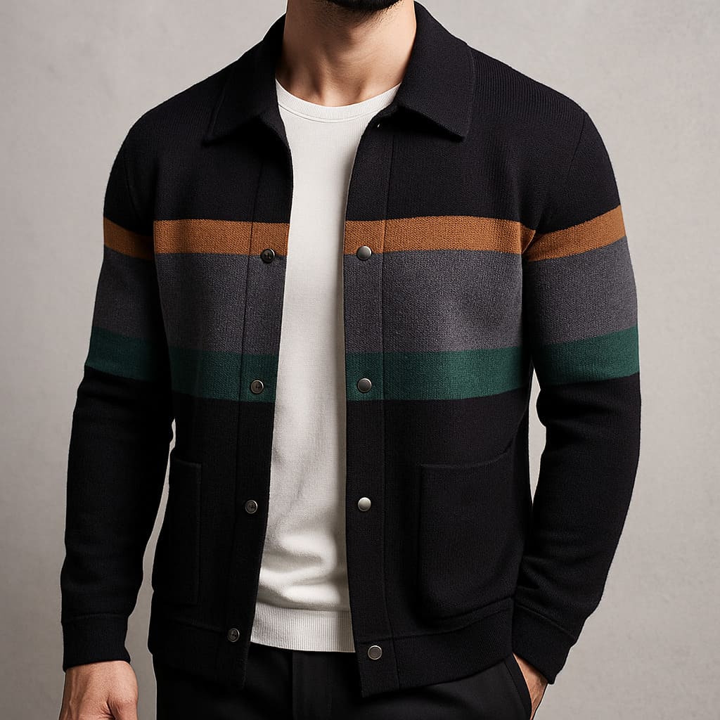 Harrison Stripe Cardigan