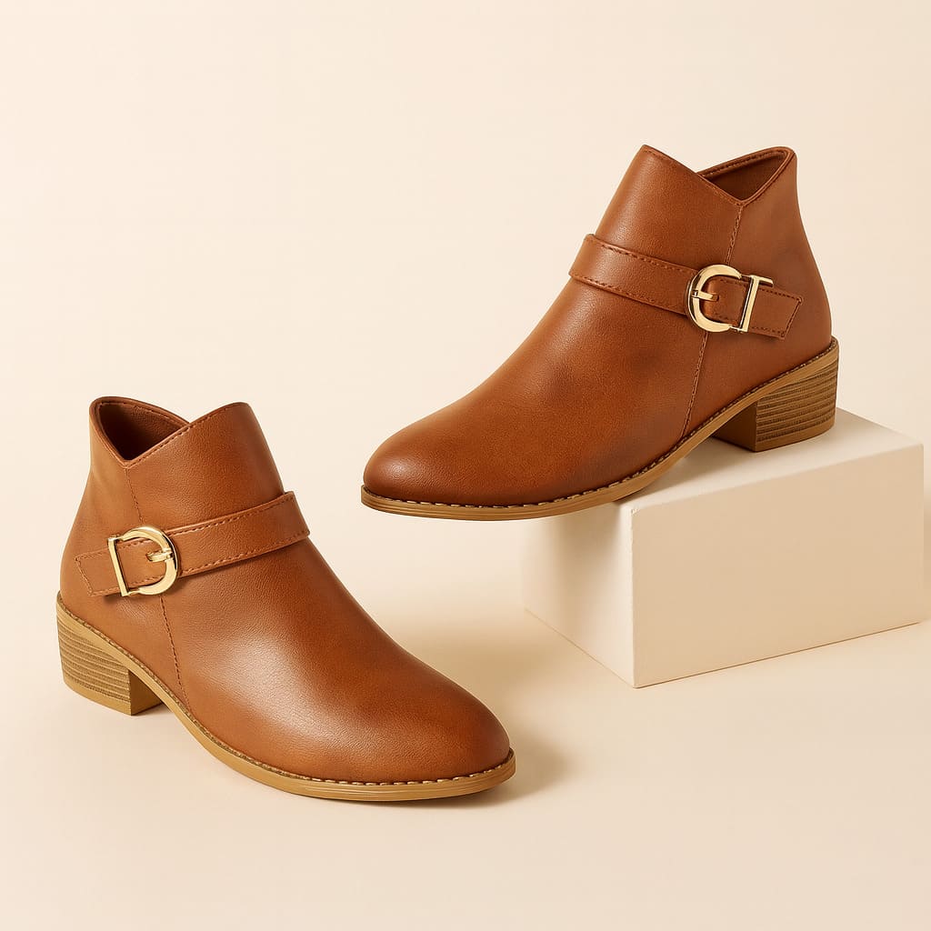Arlena Side-Buckle Boots