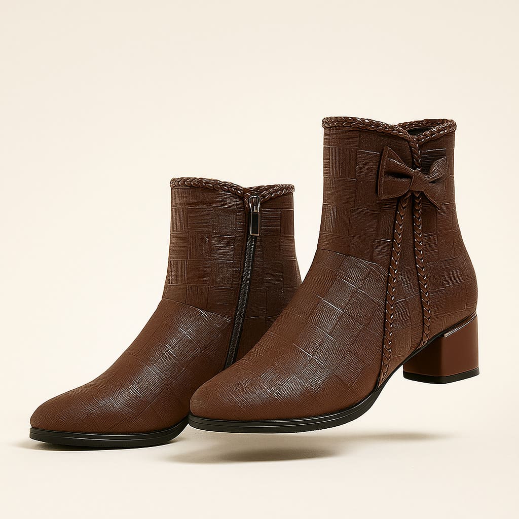 Siena Braided Zip Booties