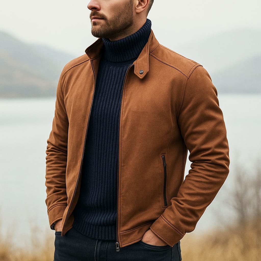 Langley Suede Zip Jacket