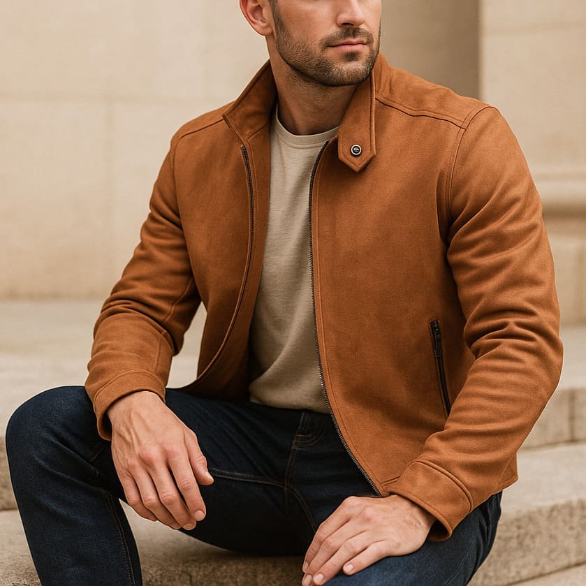 Langley Suede Zip Jacket