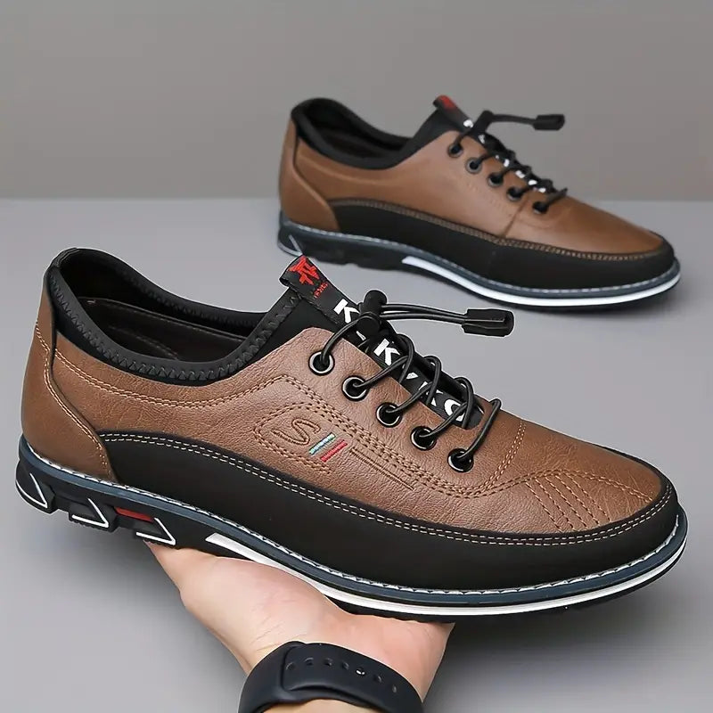 Eco-Friendly Oxford Barefoot Sneakers with Waterproof Faux Leather