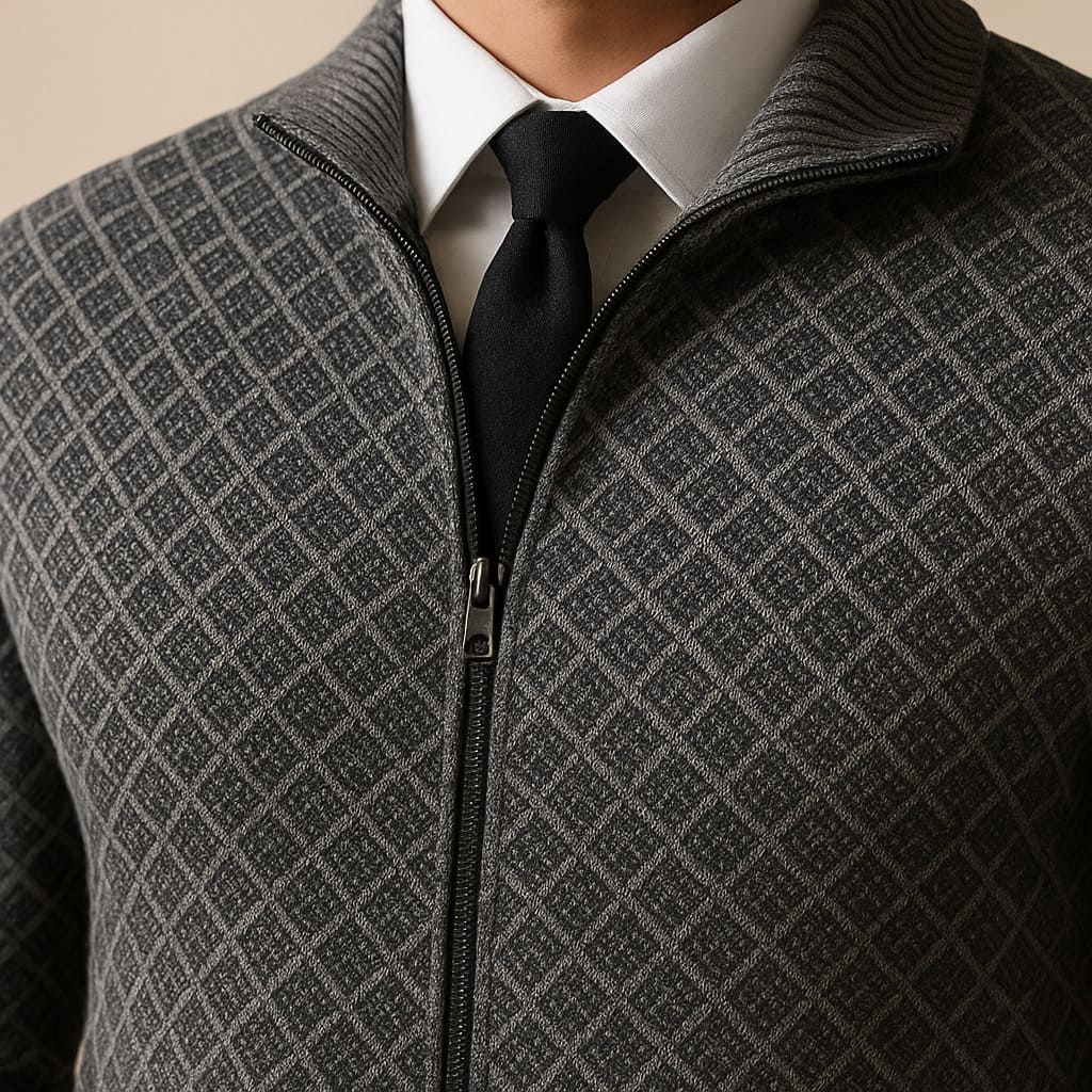 Harrow Knit Zip Sweater