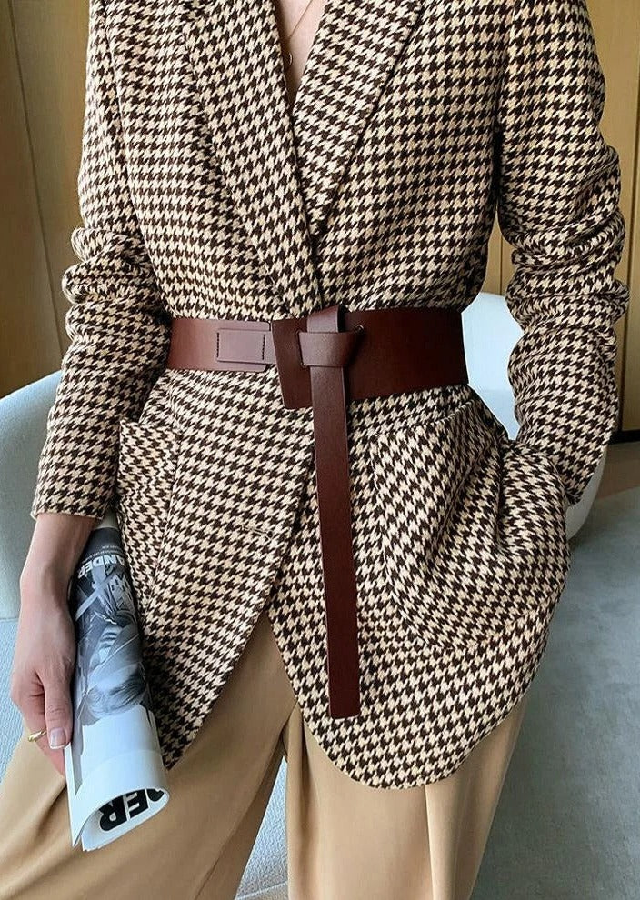 SÉLÈNE BELTED FITTED BLAZER