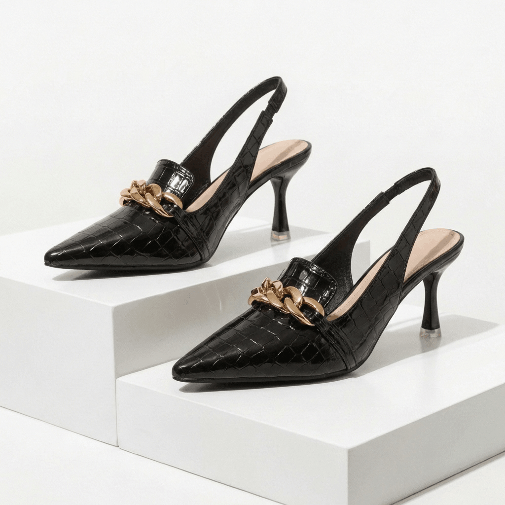 Lysandra Chain Slingbacks