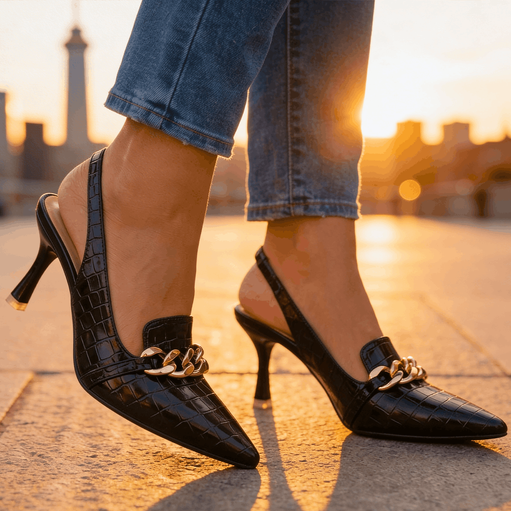 Lysandra Chain Slingbacks