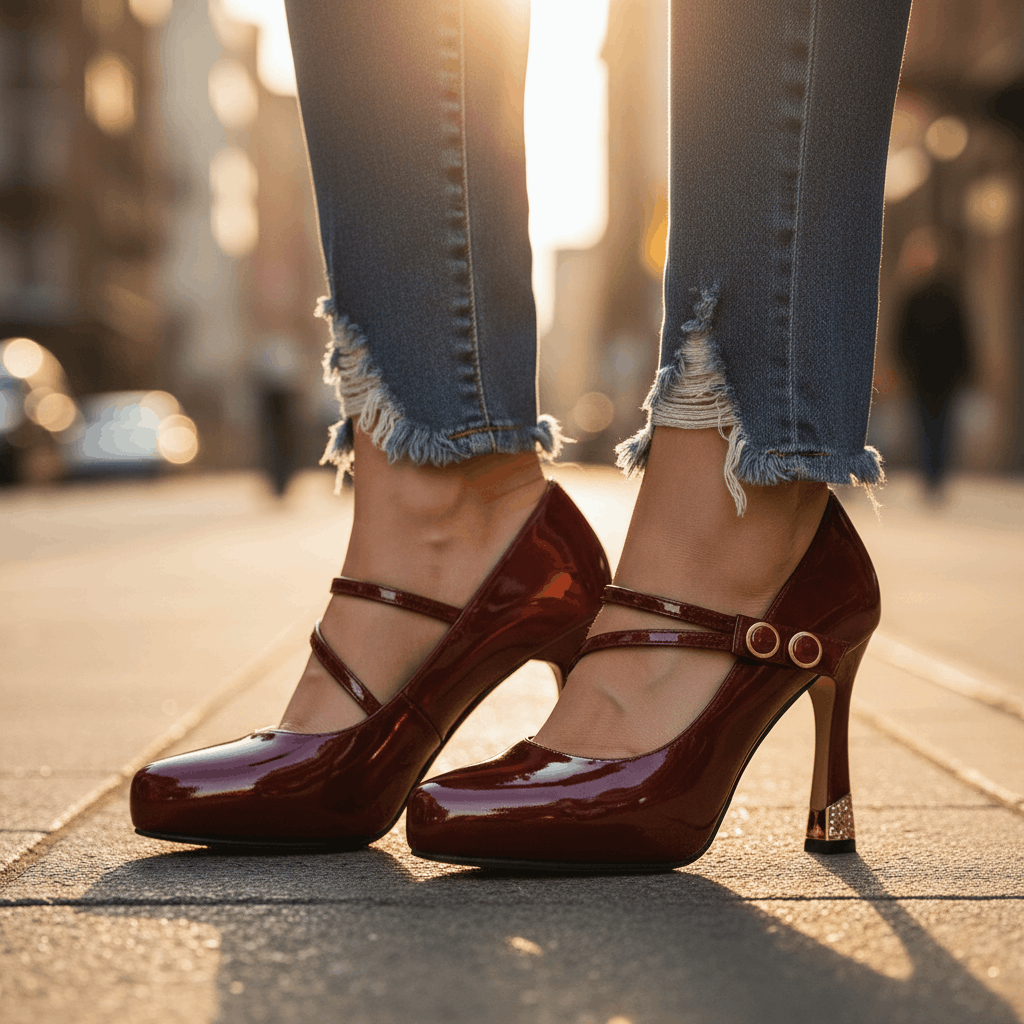 Valencia Patent Heels