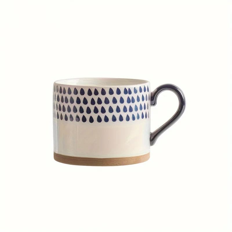 Indigo Hand-Painted Brush Mug