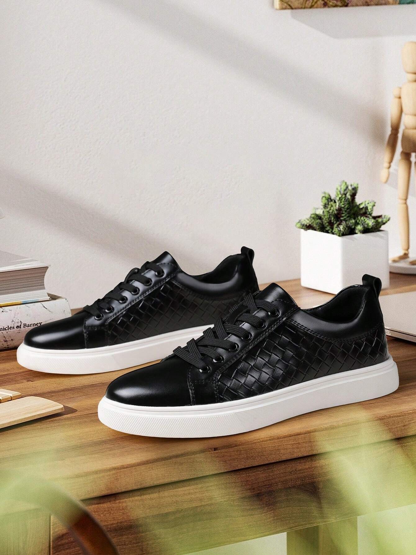 Valerio Woven Leather Sneakers