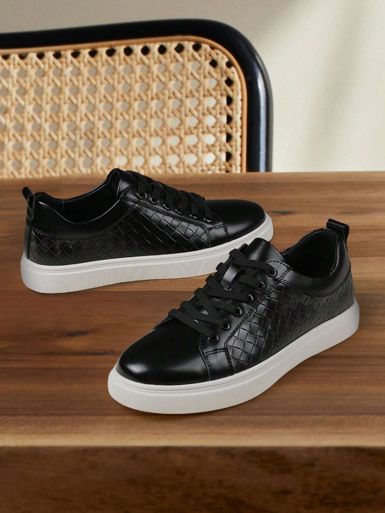 Valerio Woven Leather Sneakers