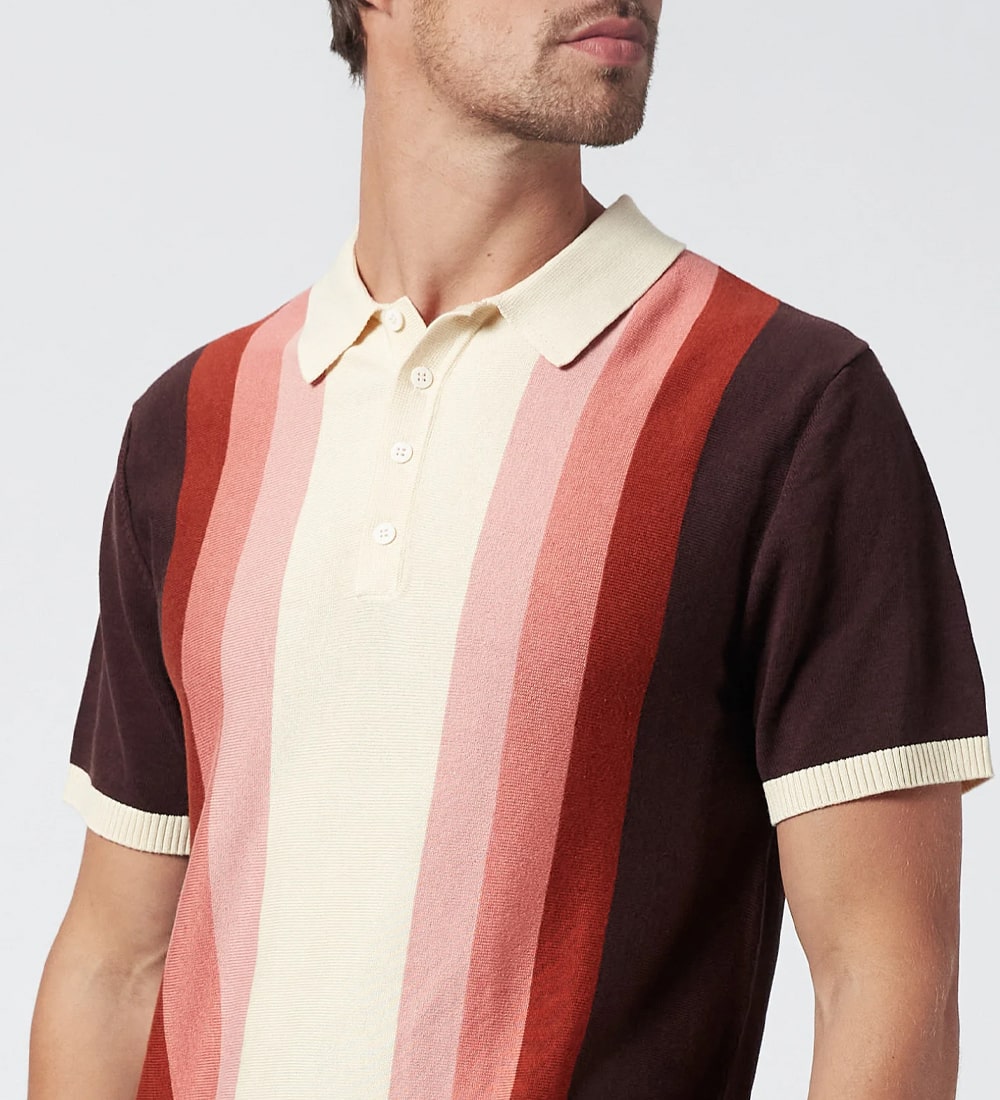 Caden Stripe Polo