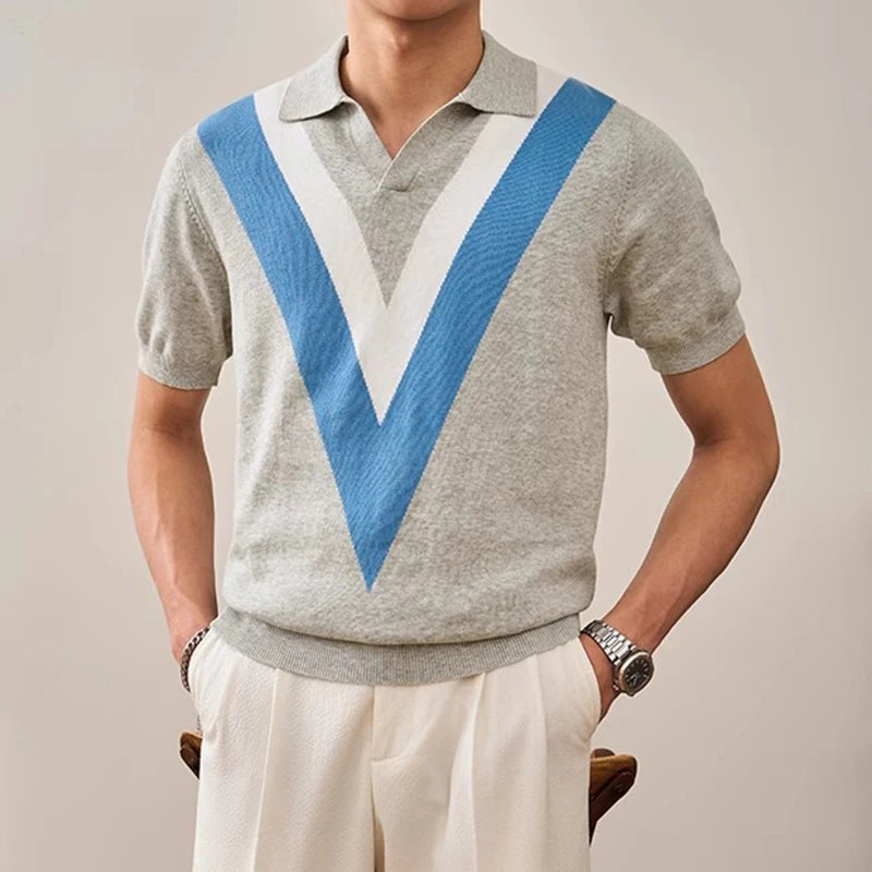 V-Retro Knit Polo