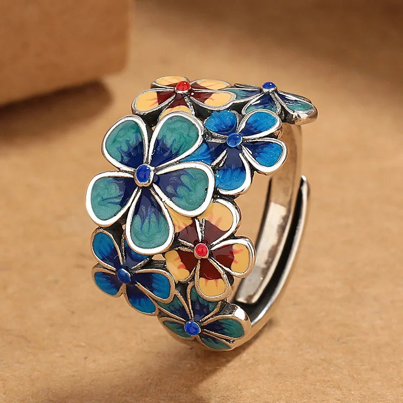 Rosa – Colorful Flower Ring
