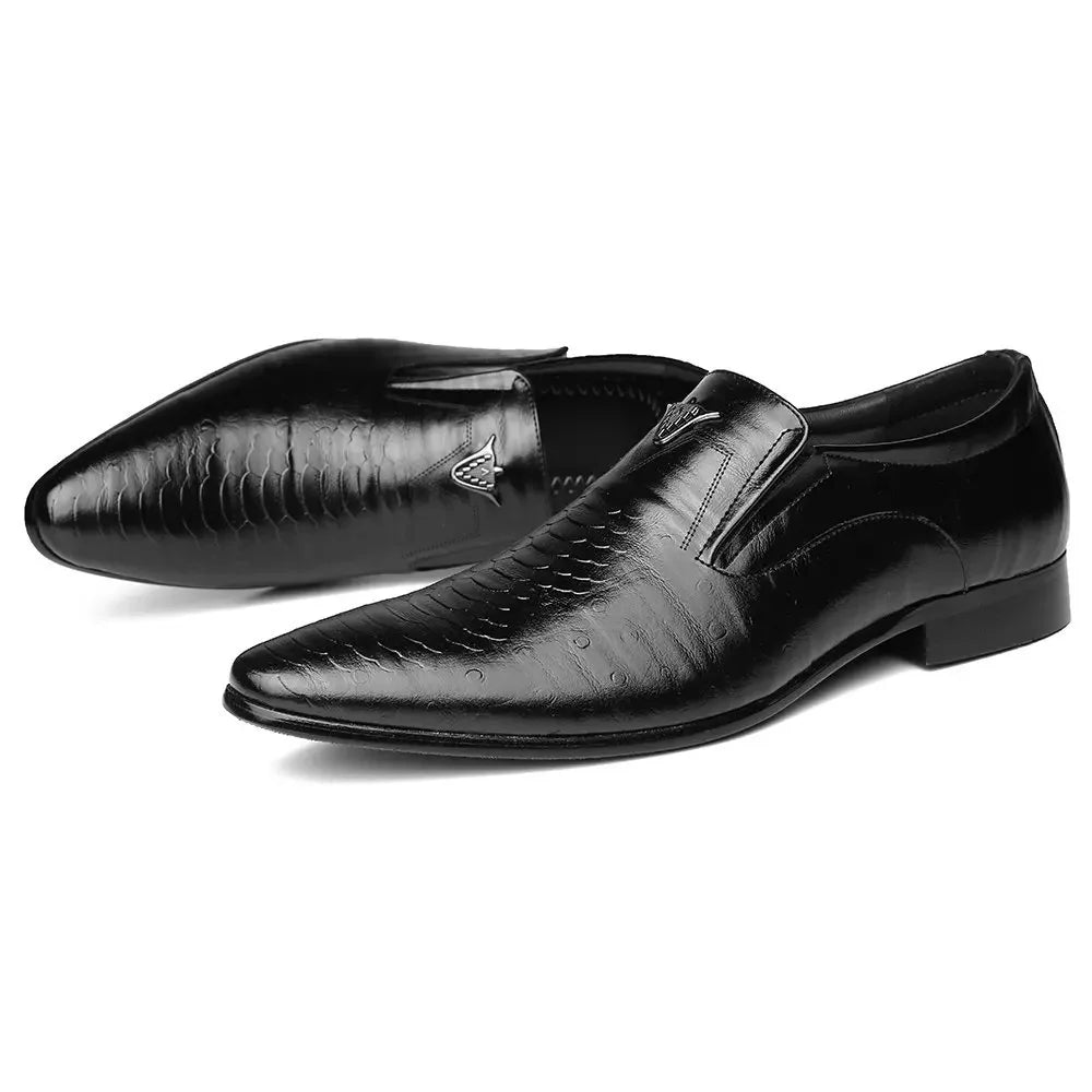 Valente Leather Embossed Oxfords