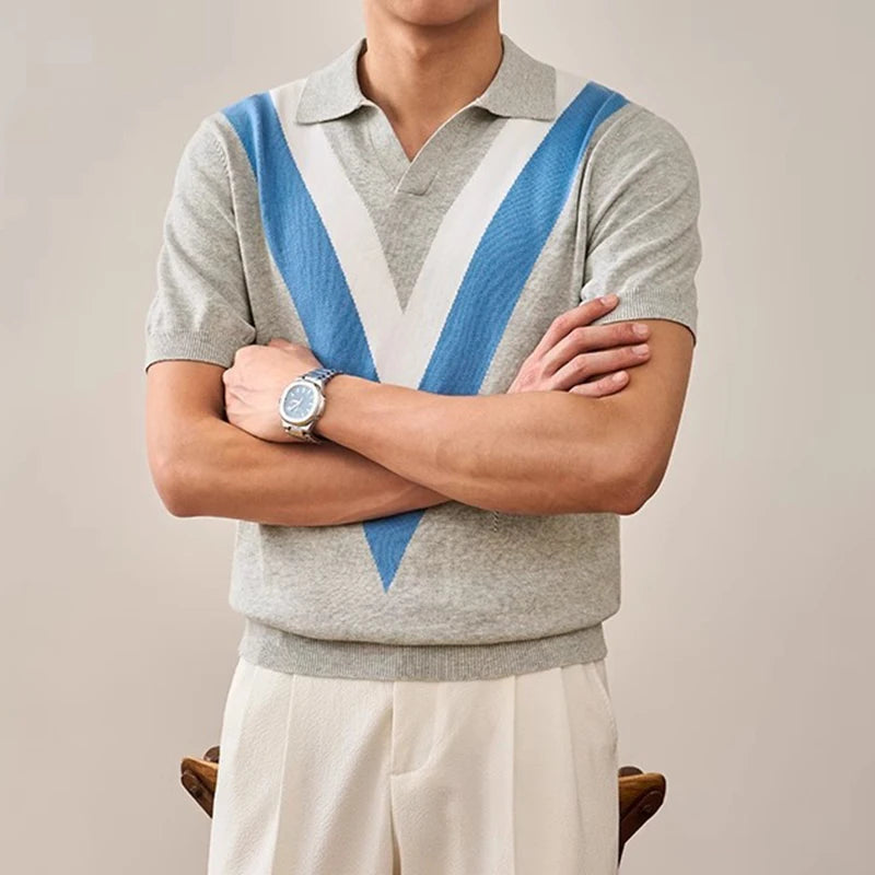 V-Retro Knit Polo