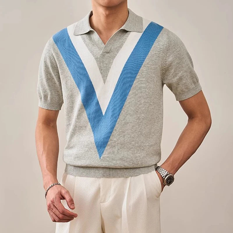 V-Retro Knit Polo